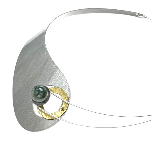MOON - BEST SELLER Elegant Asymmetrical Metal Collar Necklace