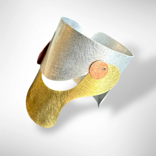 FLOAT 1 Tri Metal Cuff from the BUBBLE Collection