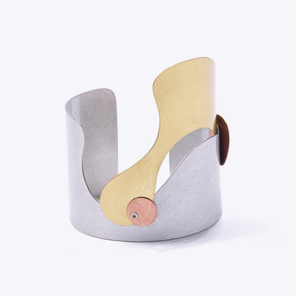 FLOAT 1 Tri Metal Cuff from the BUBBLE Collection