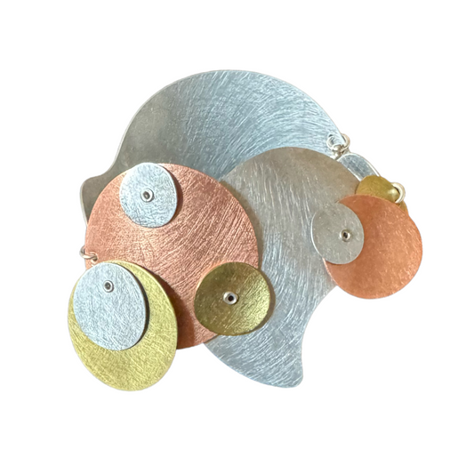 FLOAT 2 Tri Metal Dangle Bracelet from the BUBBLE Collection