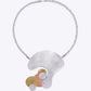 FLOAT 1 Large Central Pendant Mixed Metal Necklace