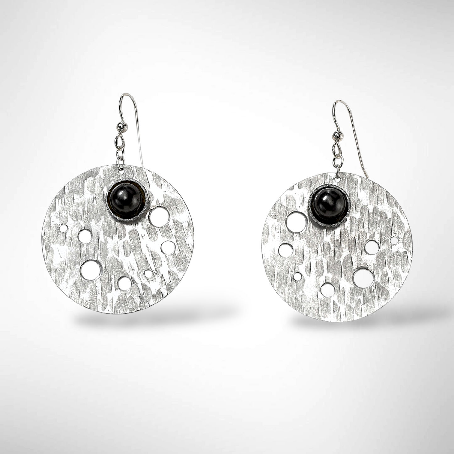 BAY Ocean Inspired Foaming Wave Dangle Earrings with Simulated Pearl from the WATER Collection