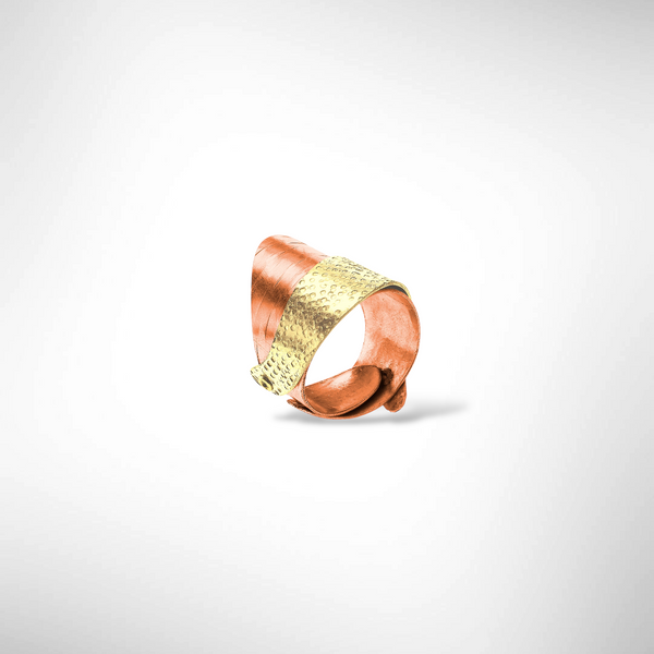 SWELL - Overlapping Wave Band Style Ring from the WATER Collection
