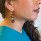 OLIVIA Zig Zag Metal and Sustainably Harvested Wood Earrings