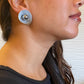DECIBEL 3 Close to the Face Lightweight Conical Post Earrings from the SOUND Collection with Simulated Pearl