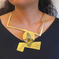 REFLECT 1 Abstract Interchangeable Gold-Tone Necklace from the FIGURE Collection