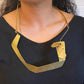 REFLECT 2 Expressive Angular Gold-Tone Necklace from the FIGURE Collection
