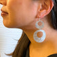 SOLAR LARGE Light Weight Aluminum Circle Dangle Earring