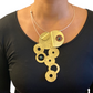AXIS 8 Large Metal Focal Statement Necklace