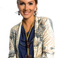RUBIA Popular Long, Zig Zag, Over the Head, Organic Textile and Wood Necklace
