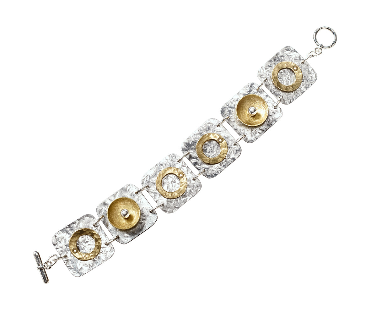 DANCE Mixed Metal Flat Linked Bracelet