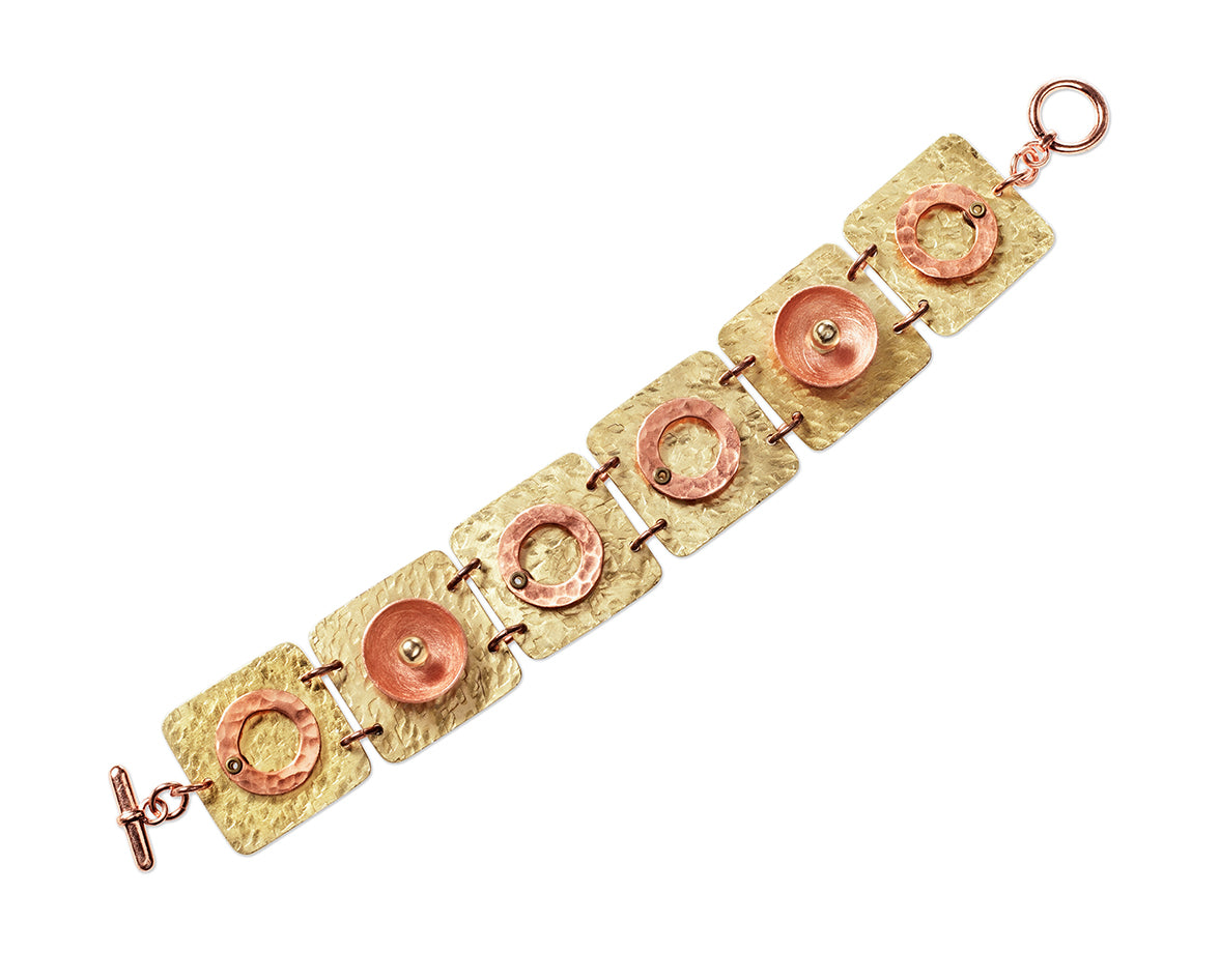 DANCE Mixed Metal Flat Linked Bracelet