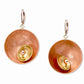 SPARK Striking Dome Shaped Mixed Metal Earrings with Metal and Accent Bead Options from the SCULPTURAL Collection