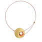 SOLSTICE Centerpiece Aluminum or Brass Necklace