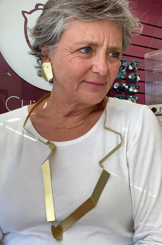 SHARE 3 Long Over the Head Multi-Part Statement Necklace from the FIGURE Collection