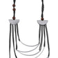 FILOMENA Long, Over the Head, Organic Textile and Wood Necklace