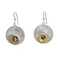 SPARK SMALL Perfect Go-To Mixed Metal Earrings with Metal and Accent Bead Options from the SCULPTURAL Collection