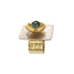 DANCE Square flat Ring-Adjustable, Accent Bead Options
