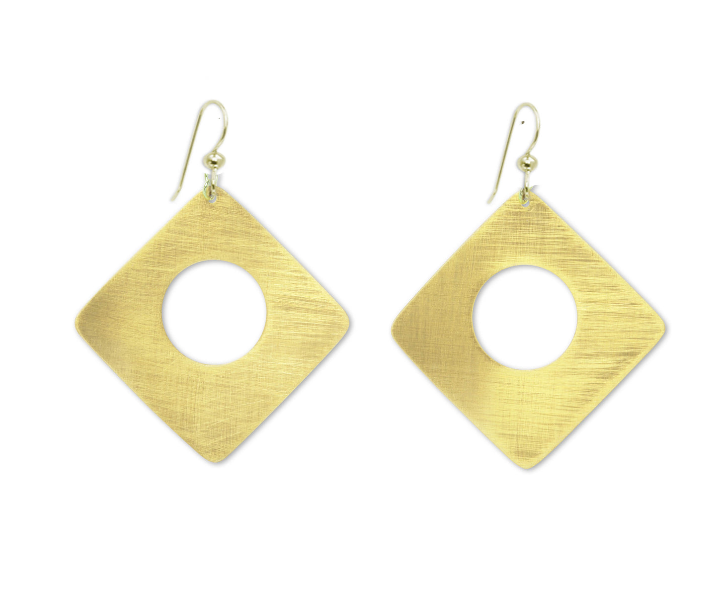 MOSS Simple Angular Metal Dangle Earrings
