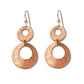 Solar - Double Circle lightweight earrings