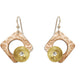 GROW Super Popular Small Angular Dangle Earrings with metal and bead options from the SCULPTURAL Collection