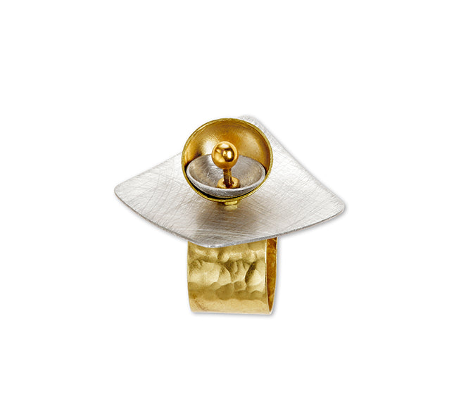 GRAIN Angular Ring-Adjustable, Accent Bead Options