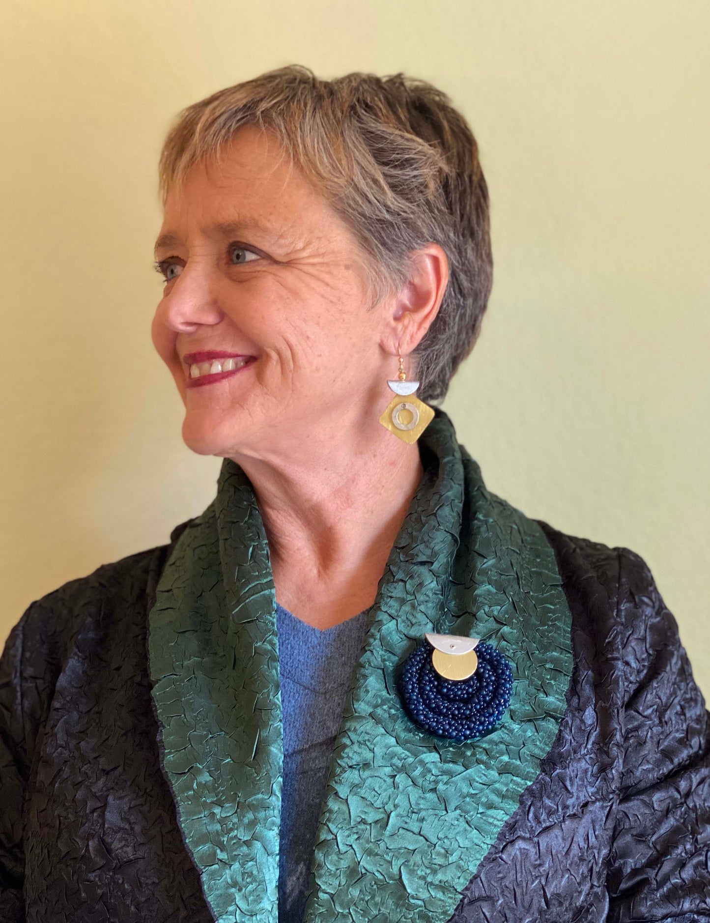 SWING Popular Mixed Metal Dangle Earrings with Metal Options