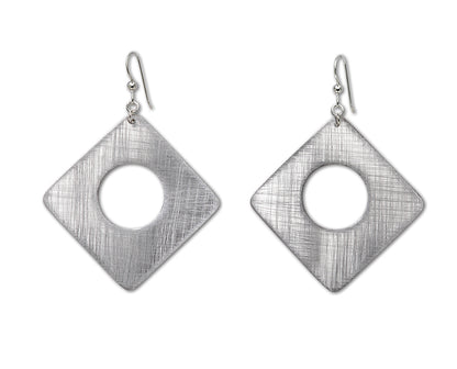 MOSS Simple Angular Metal Dangle Earrings