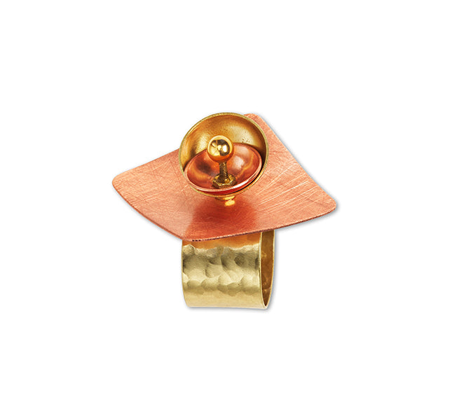 GRAIN Angular Ring-Adjustable, Accent Bead Options