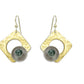 GROW Super Popular Small Angular Dangle Earrings with metal and bead options from the SCULPTURAL Collection