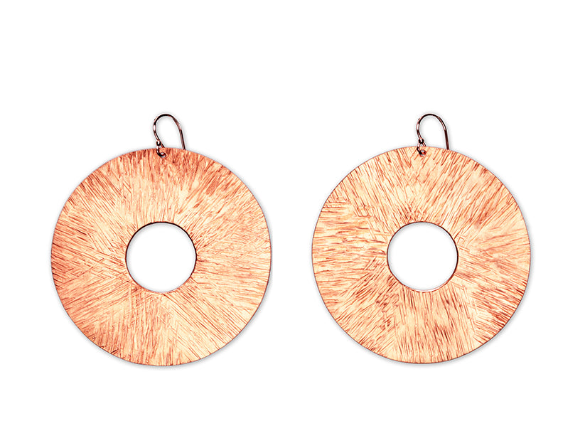 BURST LARGE Dramatic Disc Earrings explode with style