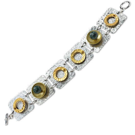 DANCE Mixed Metal Flat Linked Bracelet