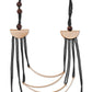 FILOMENA Long, Over the Head, Organic Textile and Wood Necklace