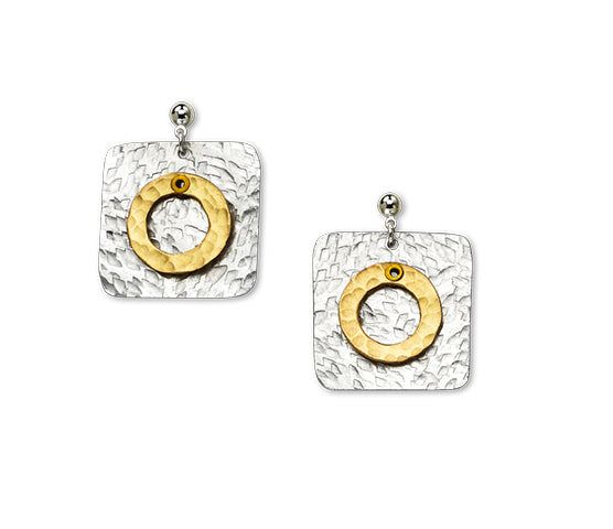 DANCE Classic Square Post Dangle Earring