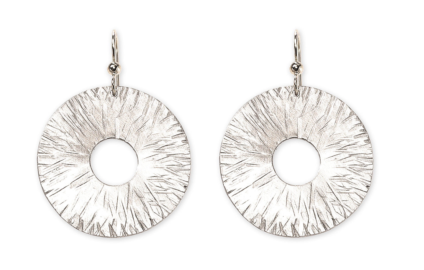 BURST Understated Disc Earrings explode with style