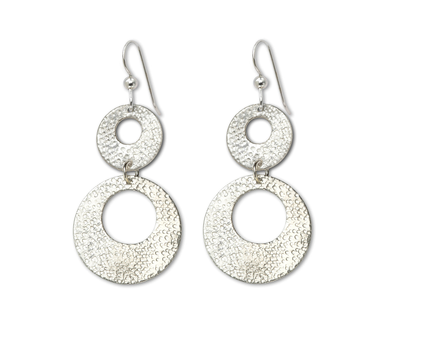 Solar - Double Circle lightweight earrings