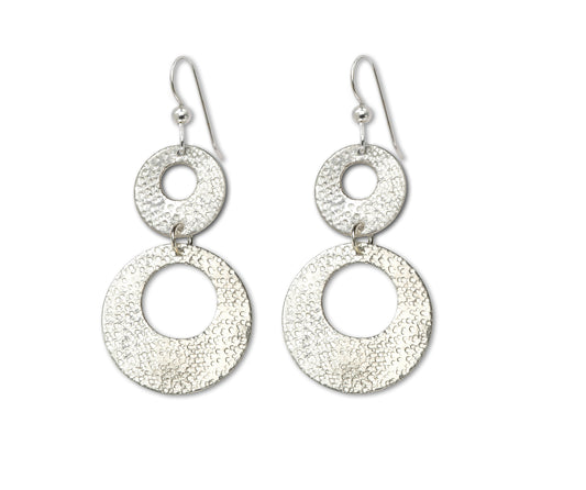 Solar - Double Circle lightweight earrings
